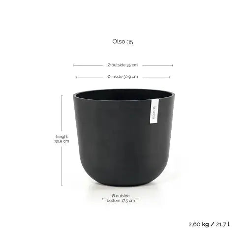 Vaso Oslo - Ecopots - Planteon