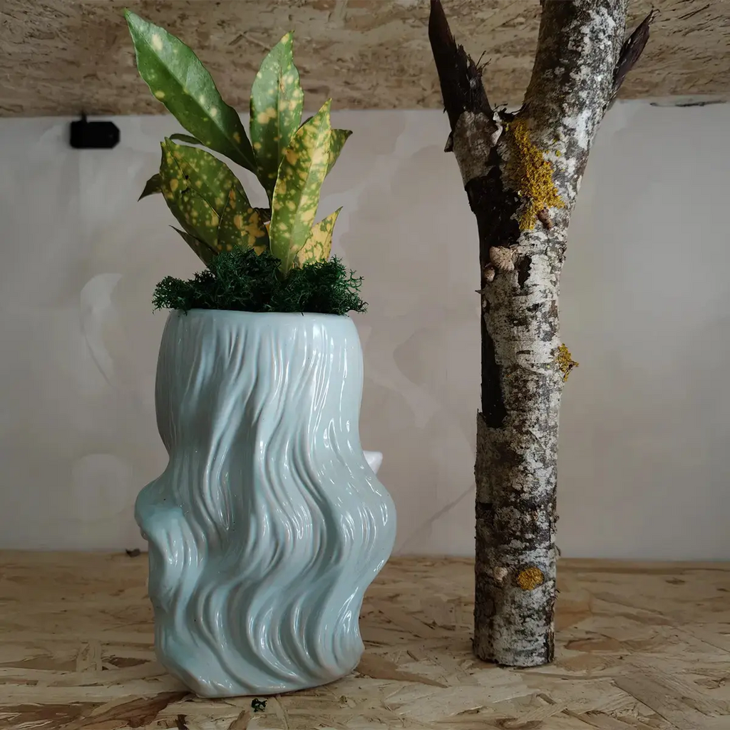 Portapiante Decorativo “Anime Marine” – Perla e Conchiglia Planteon
