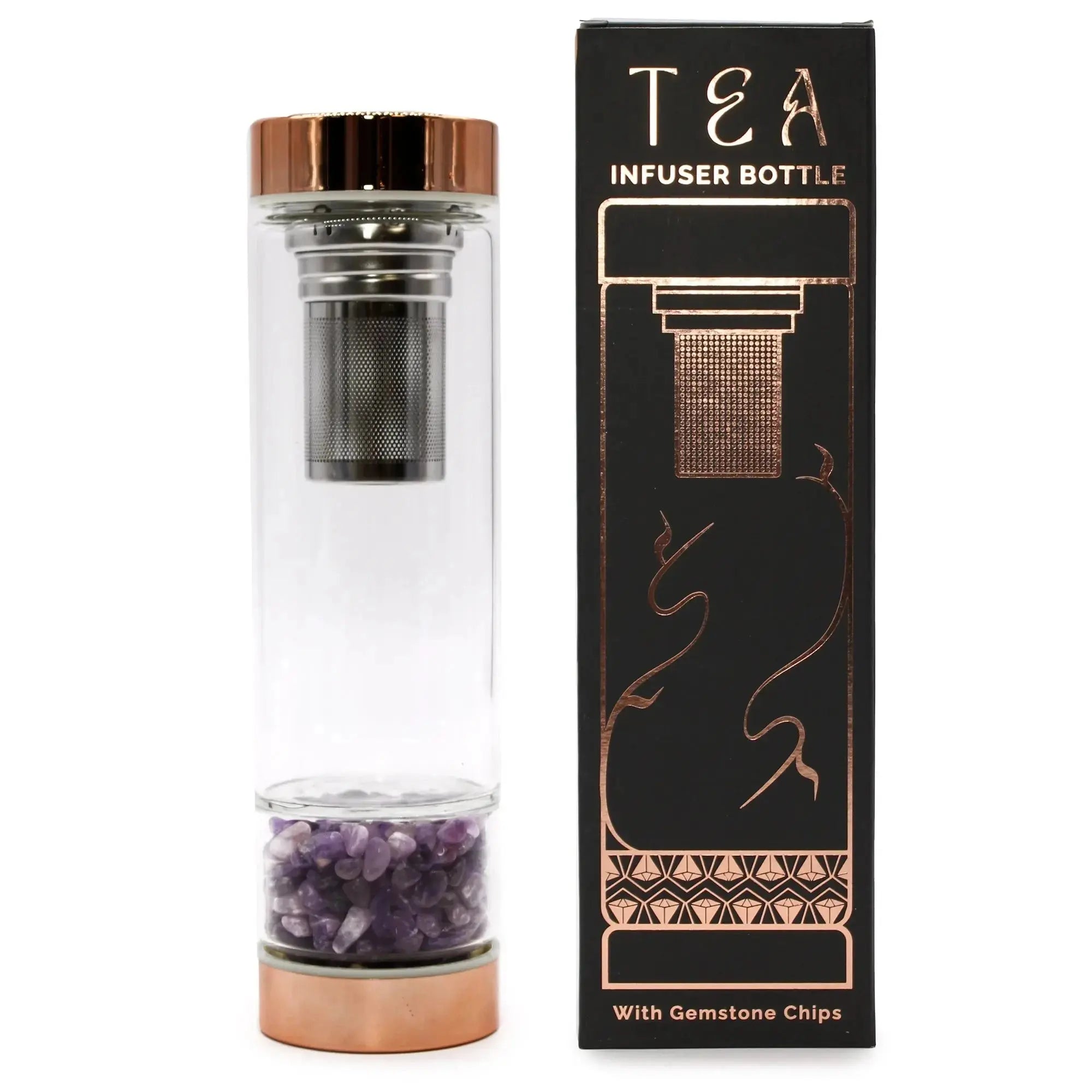 bottiglia infusore ametista