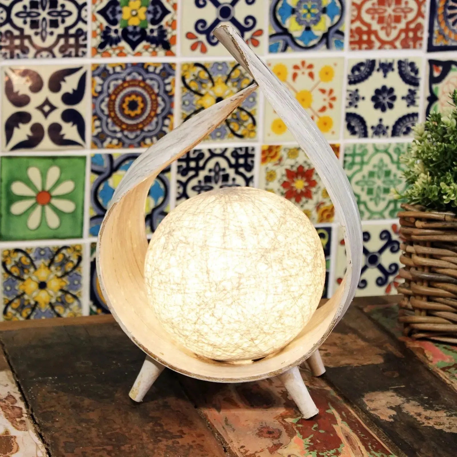 Lampada Foglia di Cocco - Wrapover - Planteon