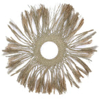 Set di 6 Wall Art Naturali in Rattan ed Erba Marina – Forme Geometriche Circolari - Planteon