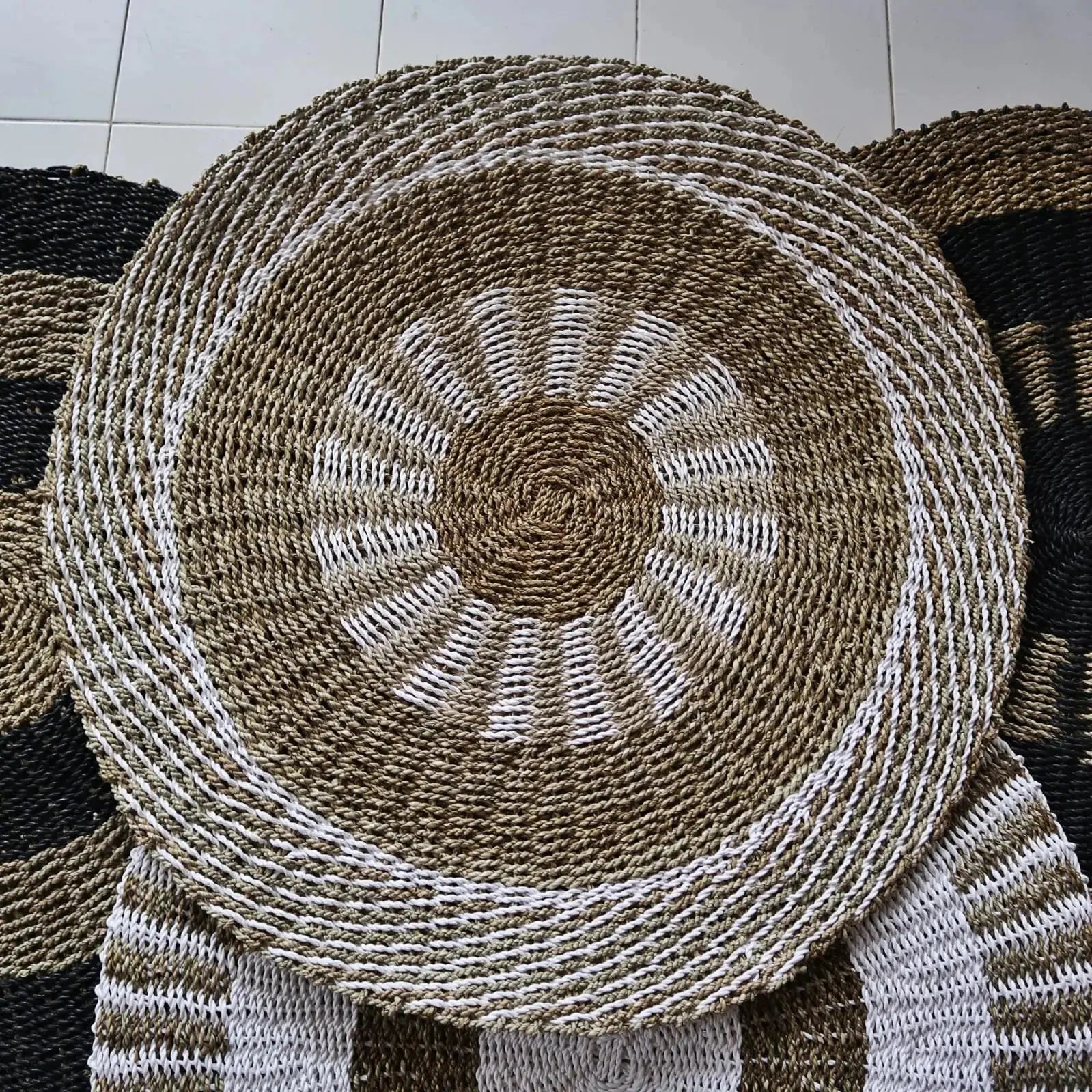 tappeti bianco nero
