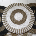 tappeto bianco e nero naturale
