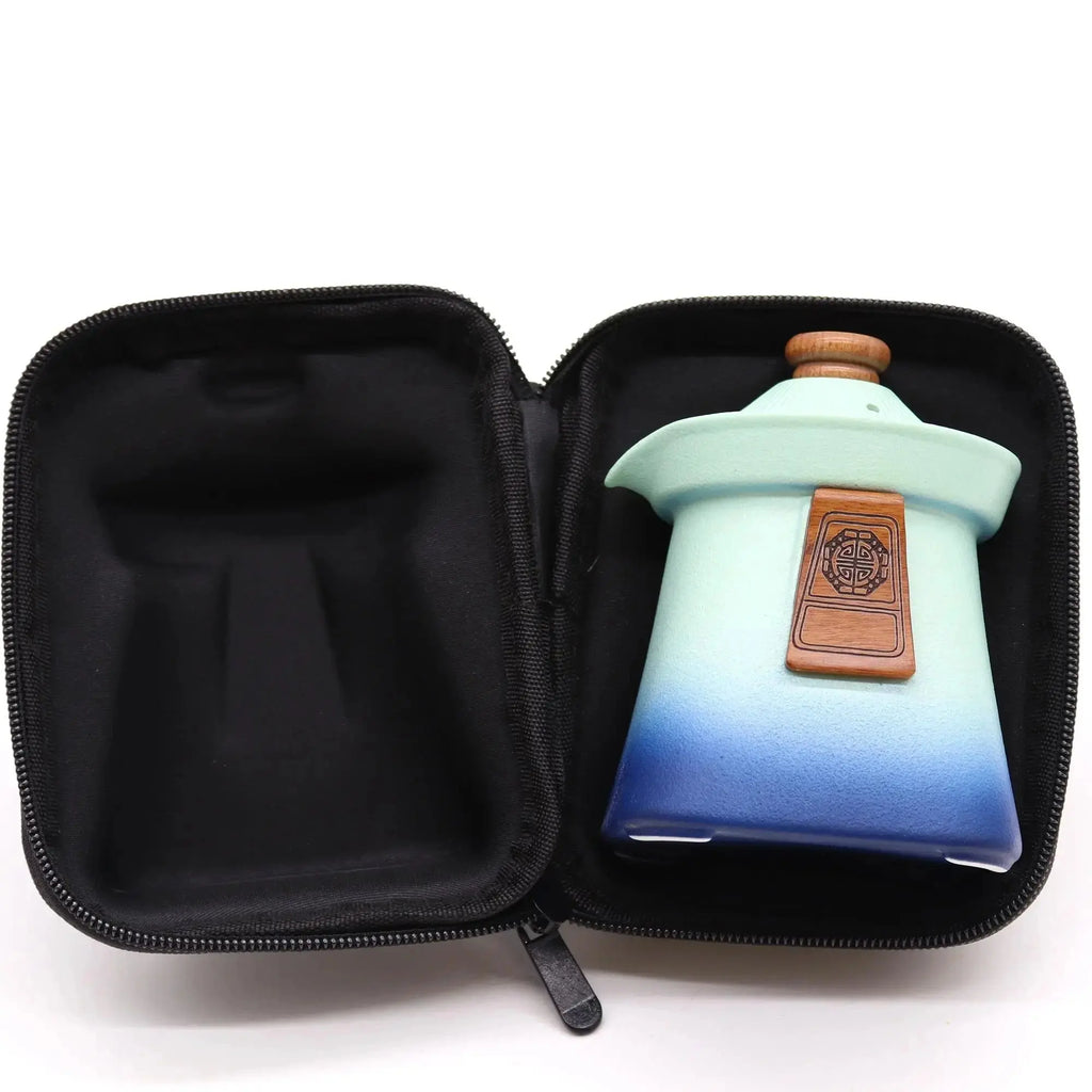 Set Teiera con Tre Tazzine “Temple Teapot” – Ceramica Giapponese con custodia - Planteon