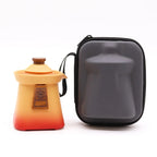 Set Teiera con Tre Tazzine “Temple Teapot” – Ceramica Giapponese con custodia - Planteon
